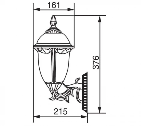 Настенный фонарь уличный Oasis Light ST. LOUIS L 89101/15S Bl