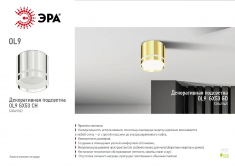 Точечный светильник ЭРА OL9 OL9 GX53 GD
