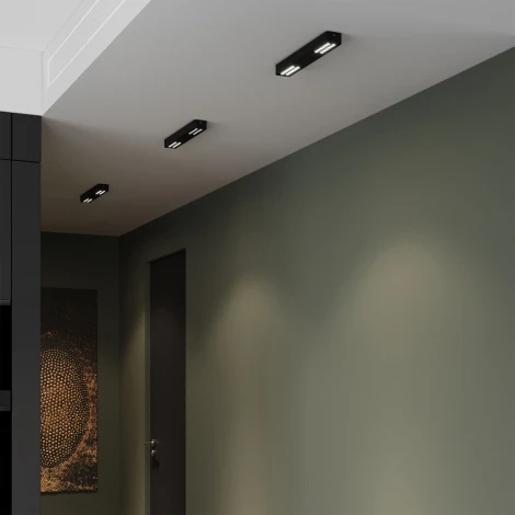 Светильник потолочный светодиодный Elektrostandard Tend 25115/LED 16W 4000K черный (220V)