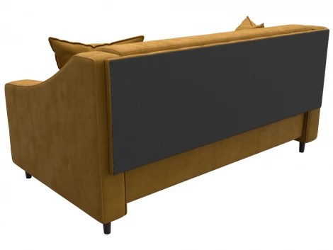 Диван прямой Лига-071 (ЛДСП,Брус,Фанера/Дерево/Велюр/Желтый) Лига Диванов 129778