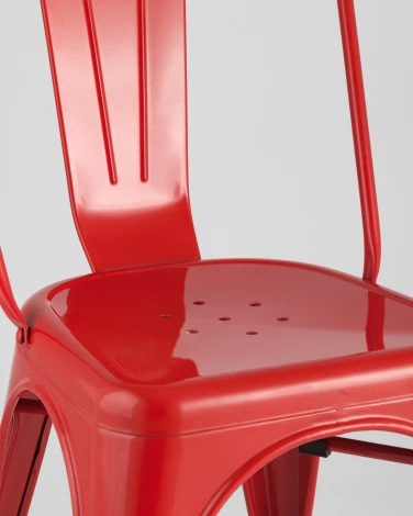 Стул Stool Group TOLIX красный глянцевый УТ000000546