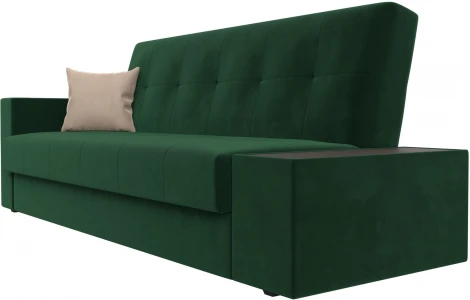 Диван-книжка Лига-020 стол справа (Зеленый,Бежевый/Велюр) Лига Диванов арт.118480