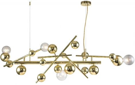 Подвесной светильник Indigo Saldo V000332 (220V, на тросе, шарики, молекулы)