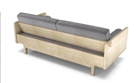 Диван Arsko Двалин сосна серый велюр