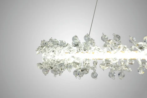 Подвесной светильник светодиодный AM Group AM455 L600 CH (220V, на проводе, кольцо)