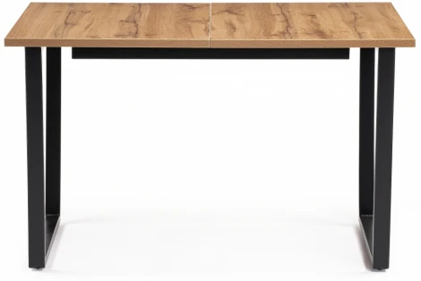 Стол раскладной Notta Лота Лофт 120 25 мм черный матовый / дуб вотан 489668