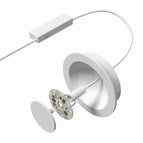 Точечный встраиваемый светильник DK2700-WH (LED, 220V)