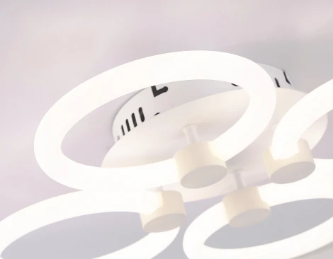 Потолочная люстра светодиодная с пультом Ambrella Original FA3808 (регулировка яркости, 220V, кольцо)