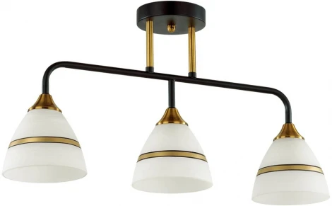 Потолочная люстра на штанге Nettie 5214/3CA черный, бронзовый E27 3*60W