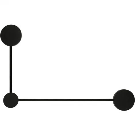 Настенный светильник Wolta WSL-GX53/13-L под лампу GX53 Черный MOLECULE