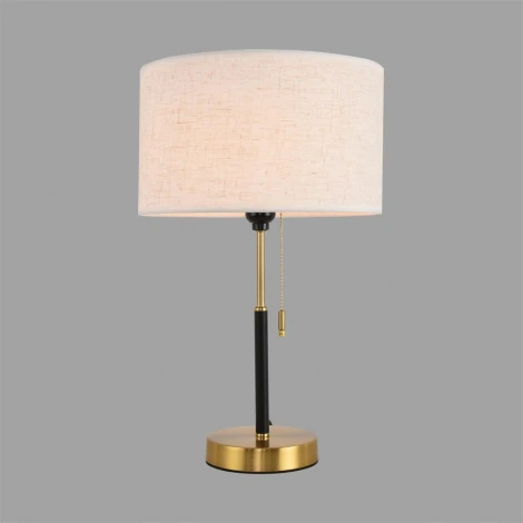 Настольная лампа с выключателем Lumion Irisa 8358/1T медь/черный/белый, металл/текстиль E27 60W 220V