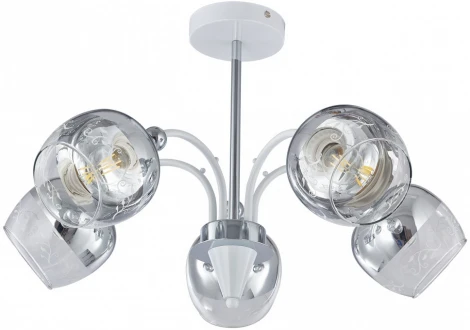 Потолочная люстра на штанге Arte Milano Napoli-326008 326008/5A WH+CR (220V)