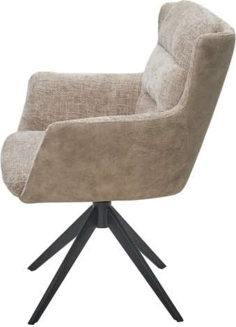 Стул GARLAND 360 град. поворот. HAGA-30 Бежевый, ткань/ GINO-101 Бежевый, ткань/ Черный, ®DISAUR