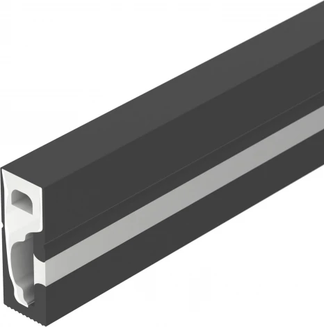 Силиконовый профиль WPH-FLEX-0616-SIDE-S9-5m FULL BLACK (Arlight, Силикон) 045842