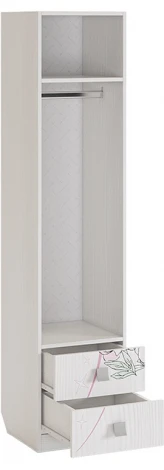 Фэнтези Шкаф комбинированный (с ящ. 1-створчатый), цвет белый рамух Mebelson (арт.MDF-02.1747)