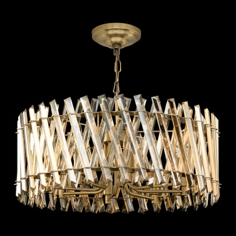 Подвесная люстра Citilux Ингвар CL334293 (220V, хрусталь, на цепи, круглые)