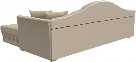 Диван угловой Артис правый угол (Бежевый/Экокожа) Лига Диванов арт.121630