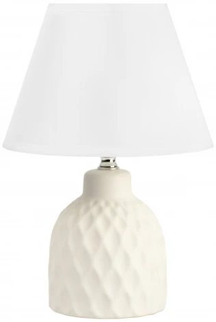 Настольная лампа Rivoli Muriel 7550-501 1 х Е14 40 Вт керамика белая с абажуром