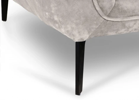 Диван Amsterdam трехместный ОГОГО (арт.786589), (Велюр,Ткань/Серый)