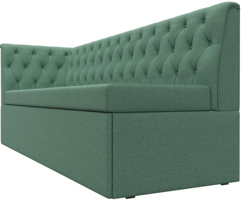 Диван кухонный Маркиз с углом слева (Зеленый/Рогожка) Лига Диванов арт.123179L