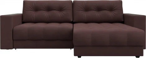 Диван угловой с декором Лига-049 НПБ Лига Диванов (Замша) арт.128477