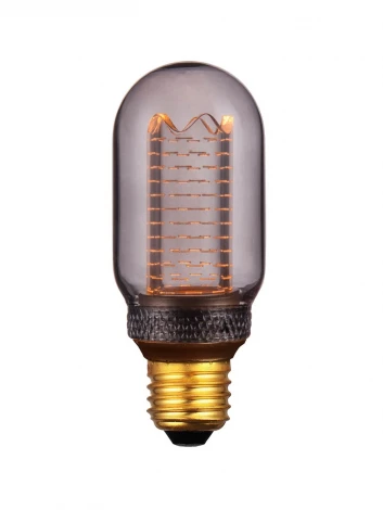 Лампочка светодиодная прозрачная/серый цилиндр E27 4W Hiper Vein HL-2225