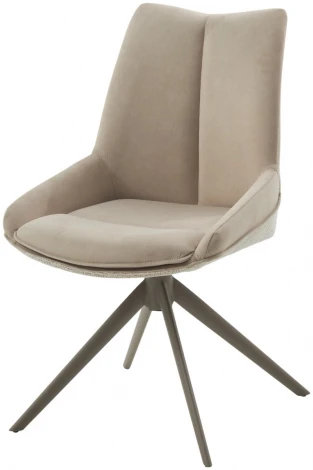 Стул ОСКАР (OSKAR) 360 град, цвет КРЕМОВЫЙ / ЛАТТЕ каркас, ®DISAUR M-City 64427