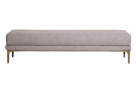 Банкетка Прима(Prima) 160 на метал опорах коричневая 40*160*40см Garda Decor PRIMA-Б160-Natur-KOR