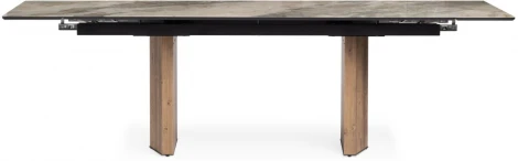 Стеклянный стол Woodville Монерон 200(260)х100х77 каталония / орех кантри 553539