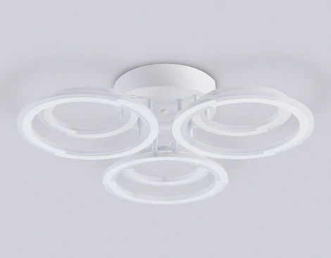 Потолочная люстра светодиодная на штанге с пультом Ambrella ACRYLICA FA8943 (регулировка яркости, 220V, кольцо)