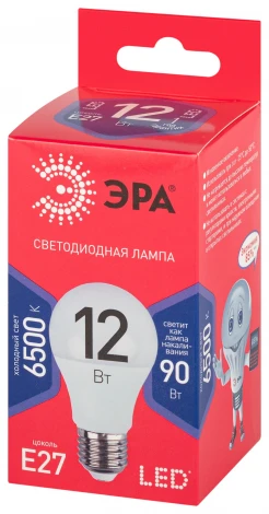 Лампочка светодиодная E27 12W ЭРА LED A60-12W-865-E27 R