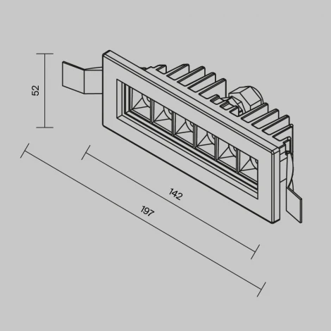 Встраиваемый уличный светильник Maytoni Ghost O488DL-L6GF3K (LED, 220V, IP65)