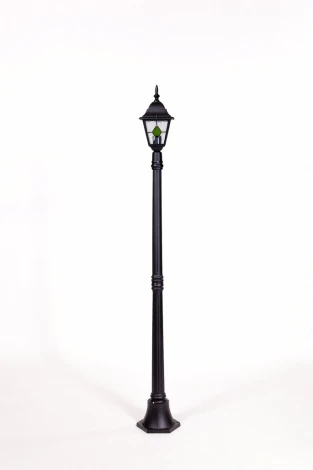Наземный фонарь Oasis Light QUADRO M lead GLASS 79908MlgG Bl (220V, фонарь, IP44)
