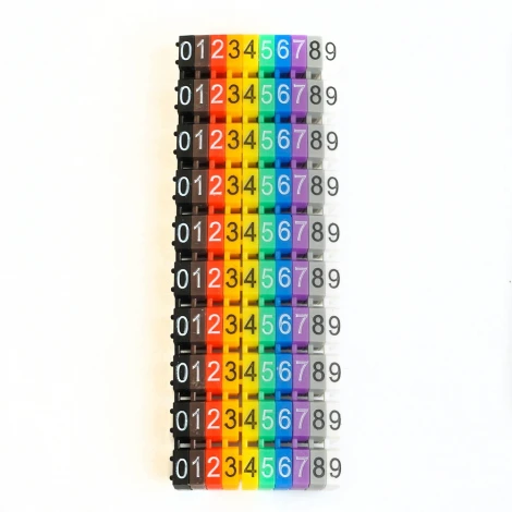 Маркер кабельный наборный "0-9" 6мм2 100 шт. Stekker 49399