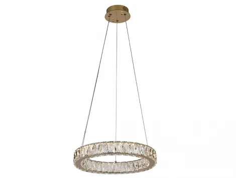 Подвесной светодиодный светильник кольцо Newport 8580 8580/40 C gold (220V, на тросе, кольцо)