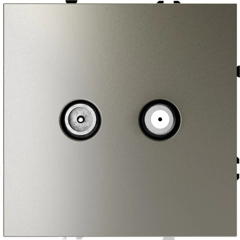 Розетка телевизионнная оконечная TV+SAT (шелк) Voltum S70 VLS060404