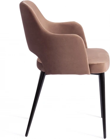 Обеденный стул Tetchair VALKYRIA (Ткань,Металл/Коричневый,Черный )
