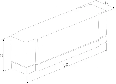 Короб для сетевого шнура Elektrostandard Flat Magnetic (черный) 85131/00
