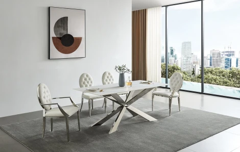 Стол T 088 (180) камень белый матовый Calacata, шт