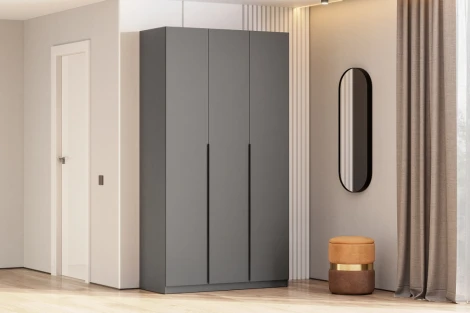 Шкаф Даиго Woodville (ЛДСП/Графит,Серый) арт.593700