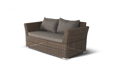 Лаунж-зона из искусственного ротанга, цвет коричневый 4SIS Капучино Дабл KDS3S2CT-5-SET brown