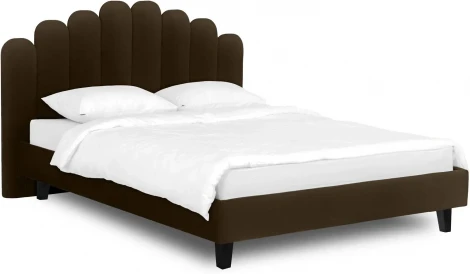 Кровать Queen II Sharlotta L 1600 ОГОГО (арт.577091), (Ткань/Коричневый)