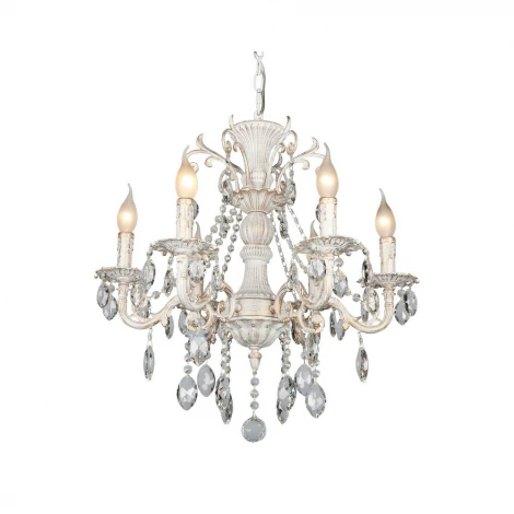 Подвесная люстра Omnilux Martina OML-79003-06 (220V, на цепи, подсвечник, свеча)