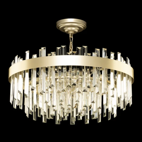 Подвесная люстра Citilux Лаура CL301282 (220V, хрусталь, на цепи, круглые)