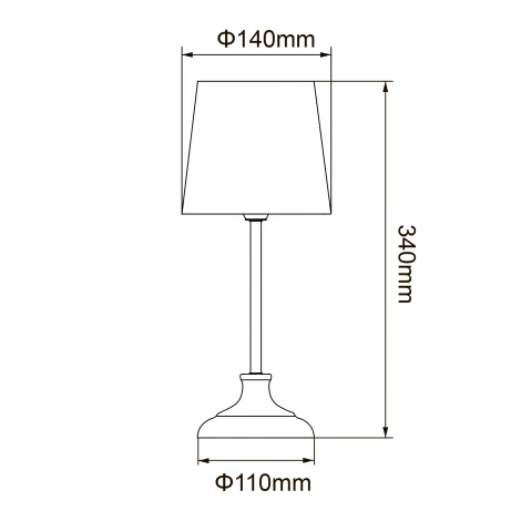 Настольная лампа Uniel UML-B309 E14 CHROME/DARK BLUE