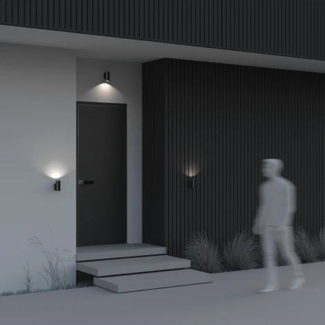 Настенный светильник уличный Maytoni Bowery O574WL-01B (220V, IP54)