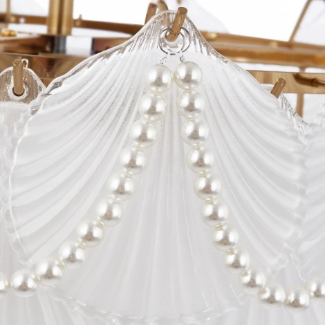 Потолочная люстра на штанге Arte Milano Rim 316008/D800 BS (220V, ракушка)