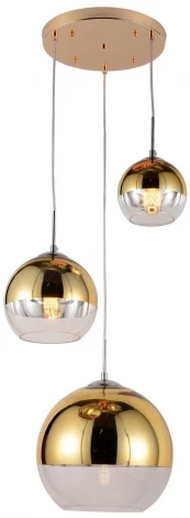 Подвесной светильник Lumina Deco Veroni LDP 1029-3 GD (220V, на проводе, шар)