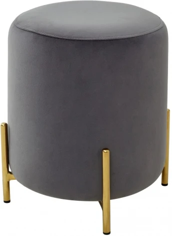Пуф для гостиной RICE BLUVEL-14 GREY / GOLD М-City