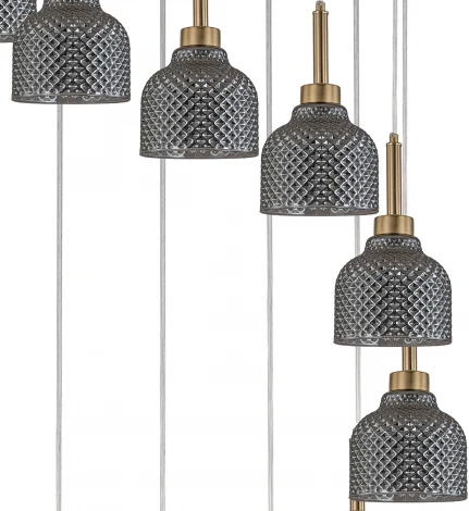 Подвесной светильник 11039/12P Smoke Indigo Caramella V000436